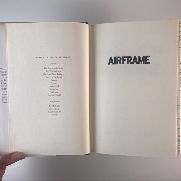 2/$30 -  Airframe by Michael Crichton - Picture 7 of 14